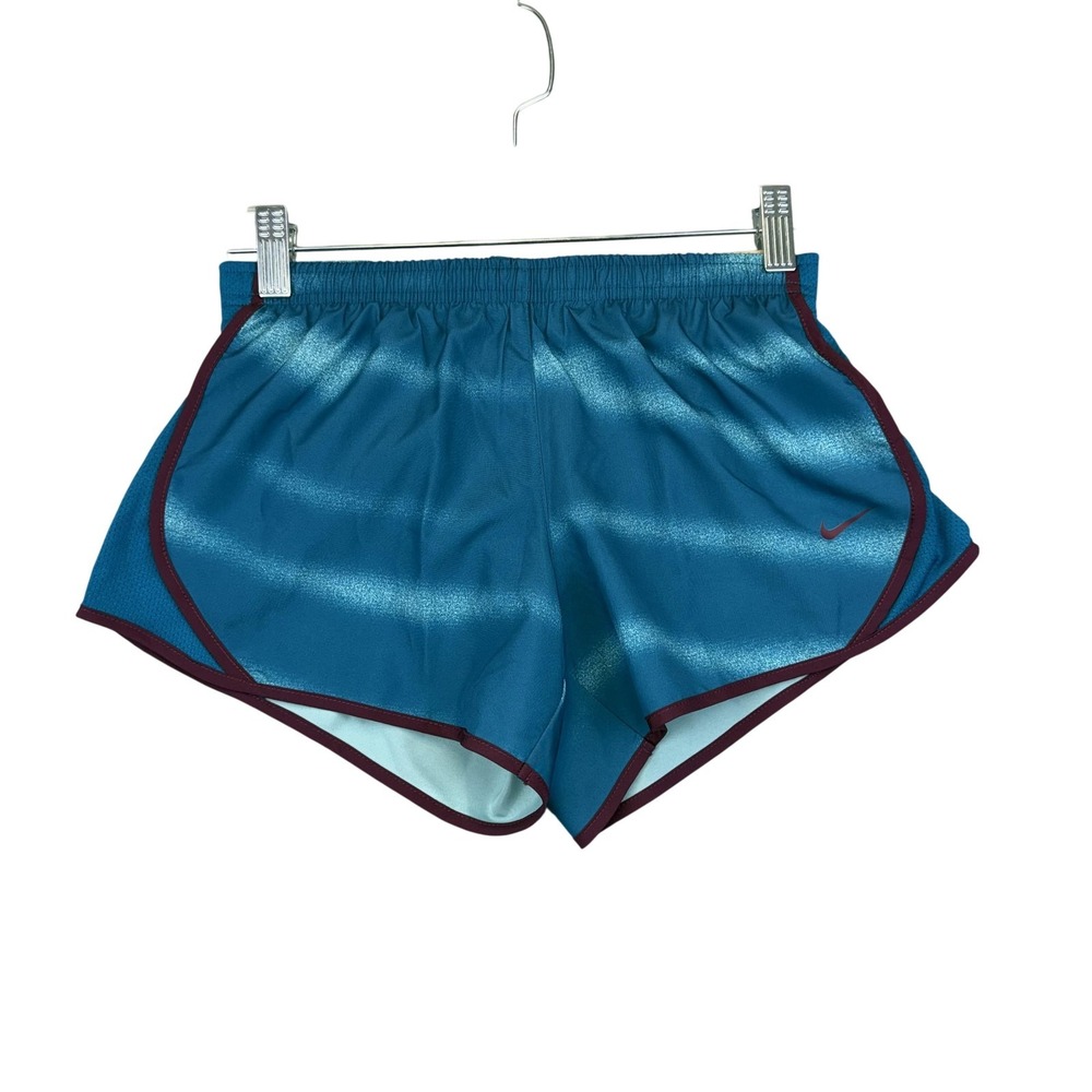 Nike Shorts Kids Medium Blue‎ Stripe Dri-FIT Running Training 3.5" Inseam